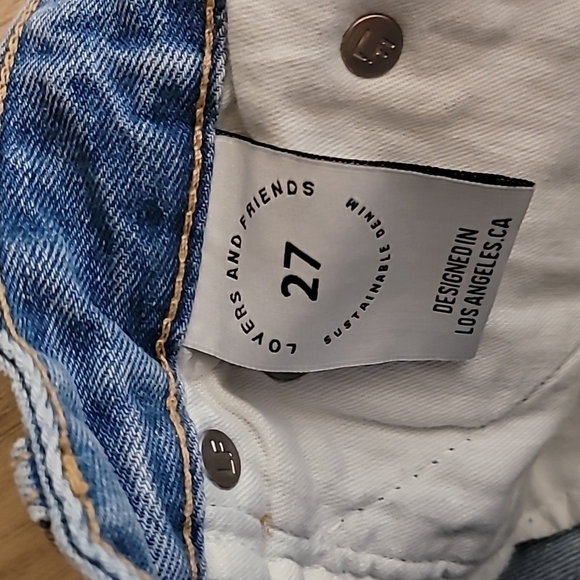 NWT LOVERS + FRIENDS Jack High Rise Cutoff Denim Shorts 27 - Picture 7 of 9